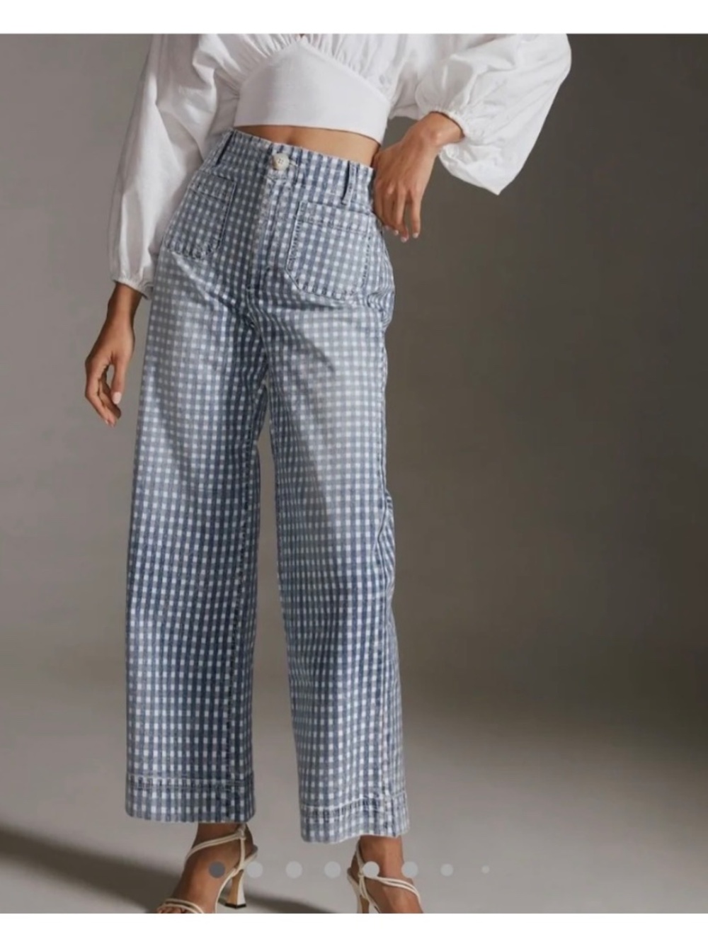 Anthropologie - Pilcro The Skipper Gingham Picnic Pants - Picture 2 of 8